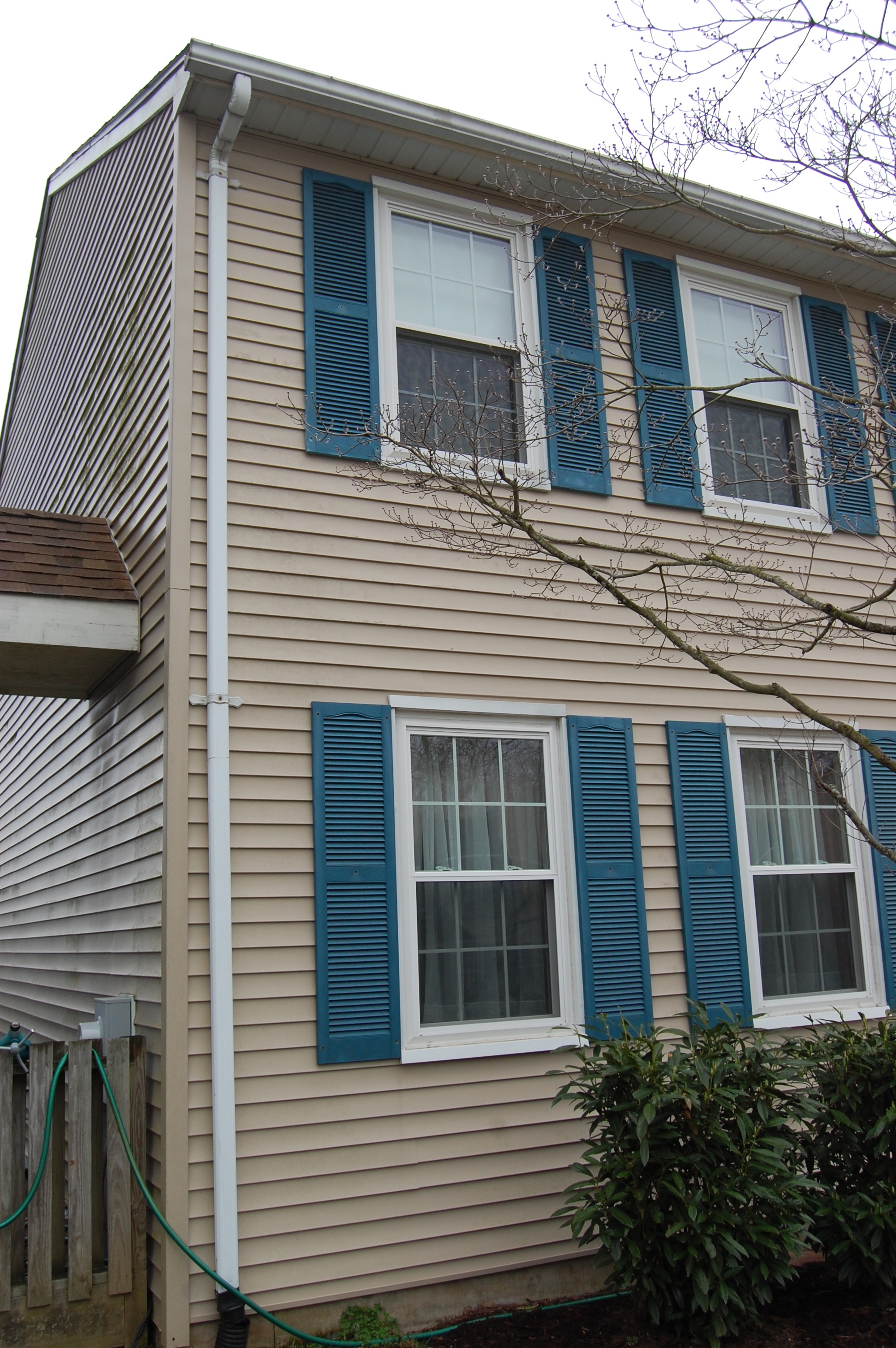 Old Narrow Gutter Downspout