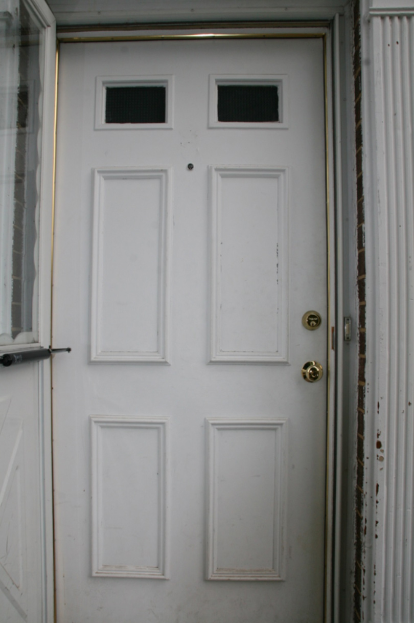 Old Steel Entry Door