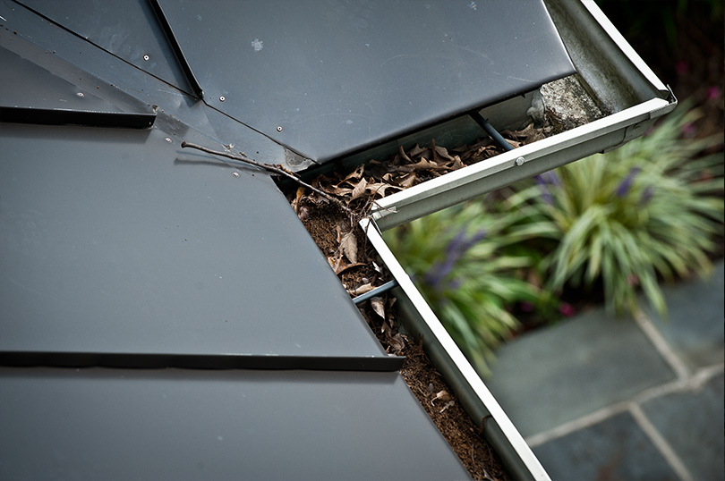 Old Clogged Gutters