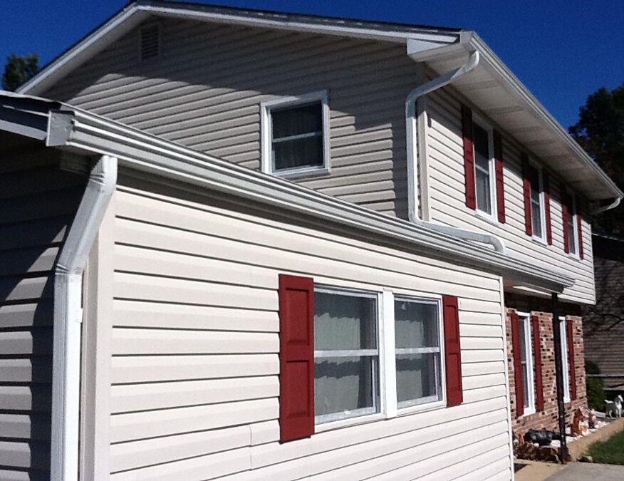 Dependable gutter installation on a Philadelphia home with Thompson Creek Window Company