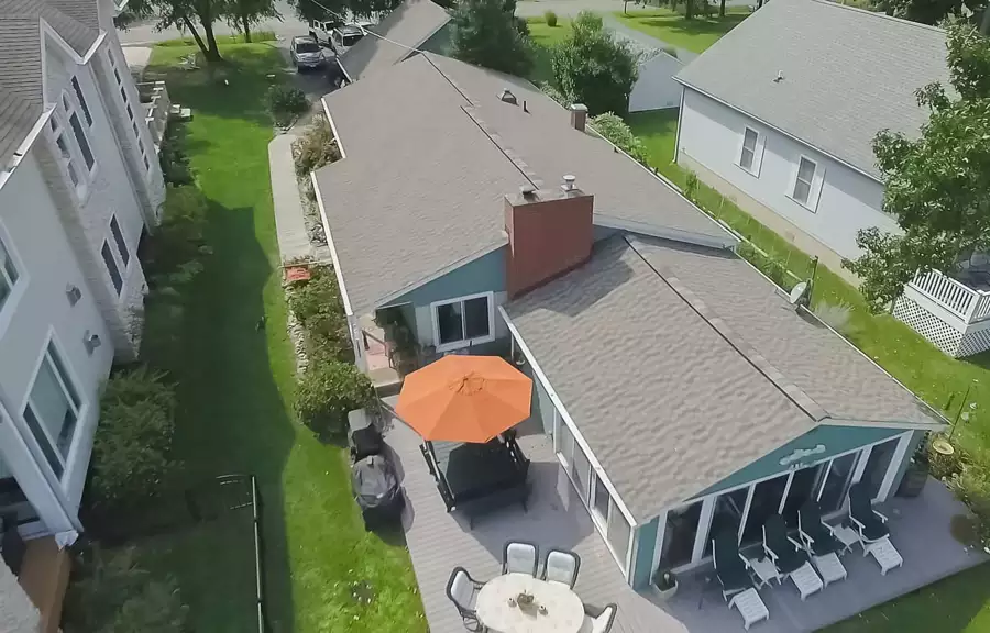 Roof seen from above